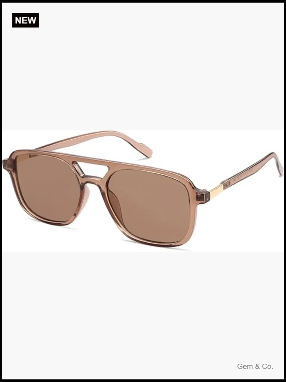 Retro Aviator Sunglasses Women Men Rectangle Shades UV400
